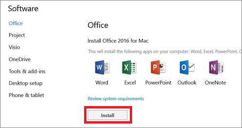 Office 2016 for mac installation failed